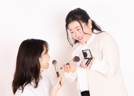 お客様に合わせたスキンケアやメイクレッスンをご提案